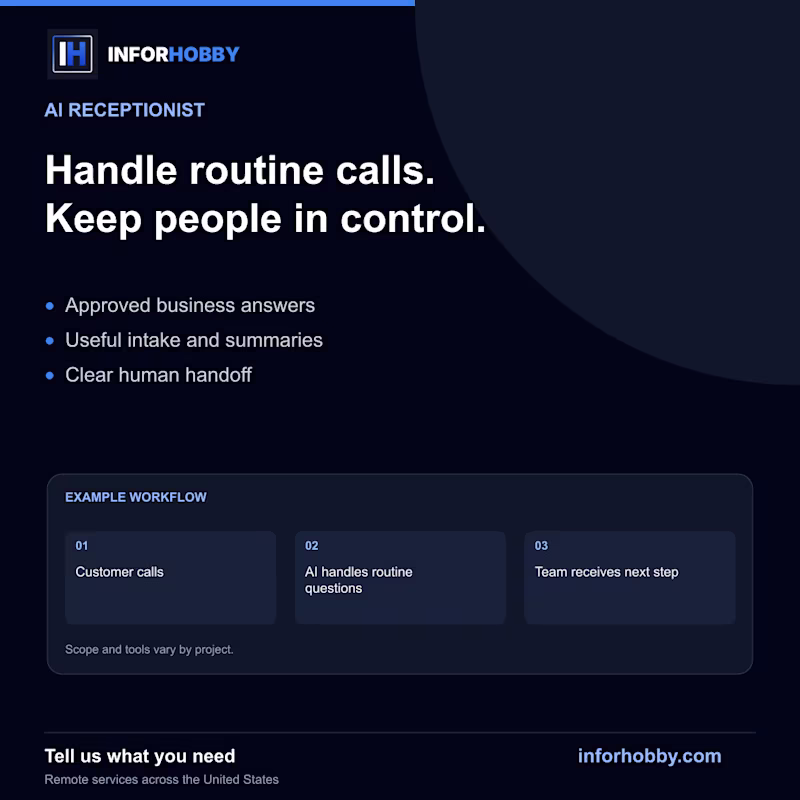 Cover image for AI Receptionist