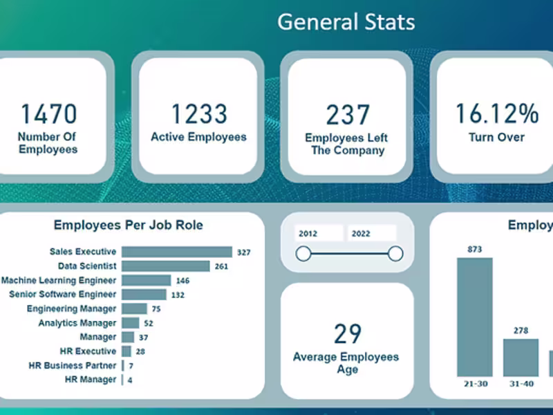 Cover image for HR Data Analysis Project