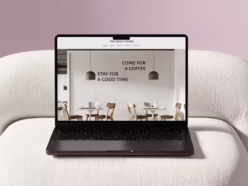 Cover image for Squarespace Website Design for a Cafe
