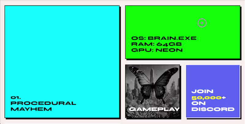 Cover image for Neobrutalist Gaming Community UI Concept
A