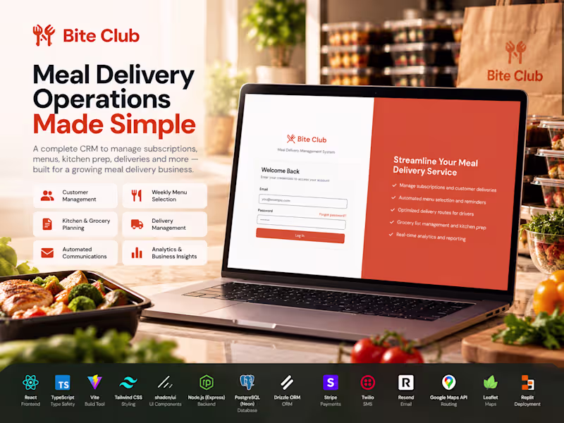 Cover image for Development of Bite Club CRM Platform