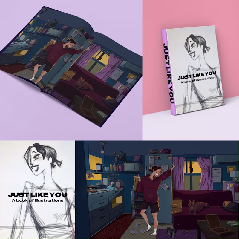 Cover image for 🎨 Illustrated Book Design: "Just Like You"