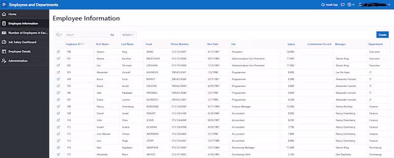 Cover image for Employees and Departments App opens