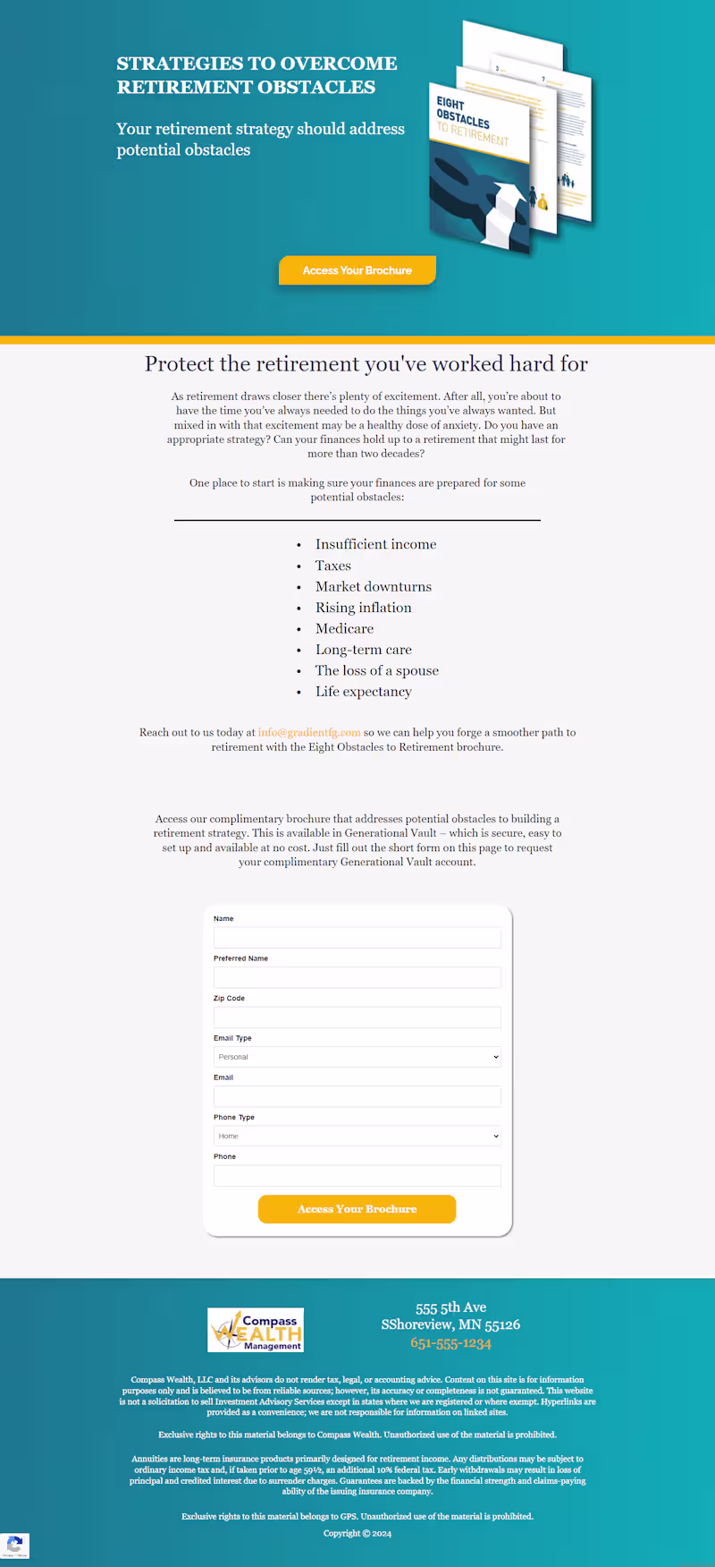 Cover image for RETIREMENT LANDING PAGE