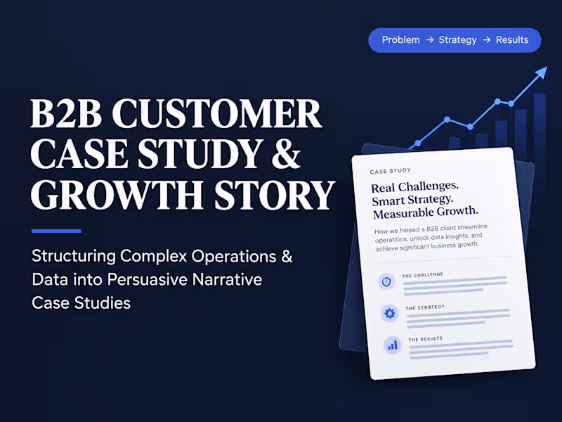 Cover image for B2B Customer Case Study & Growth Story