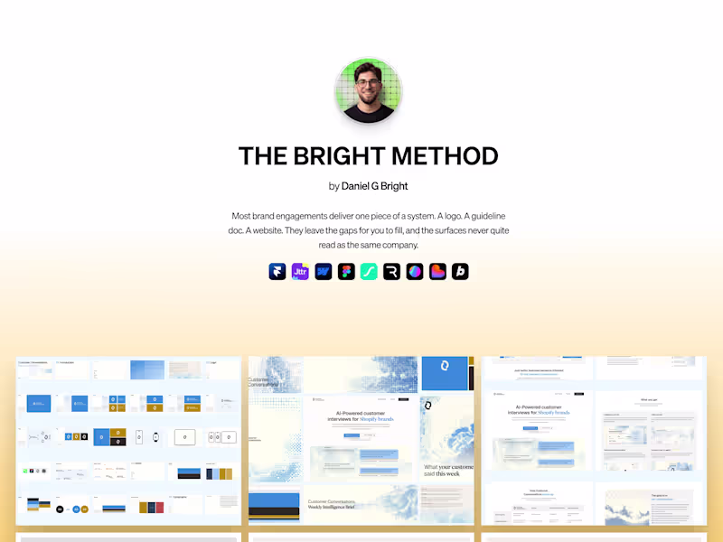 Cover image for BRIGHT Method — Full Brand System