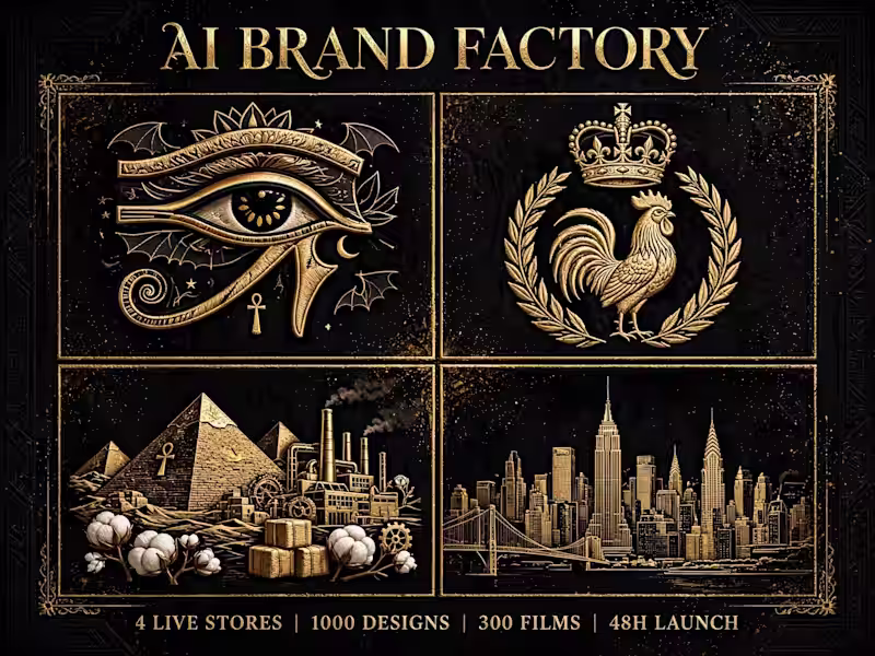 Cover image for AI Brand Factory - I Build Your Full Store in 48h - 4 Live Store