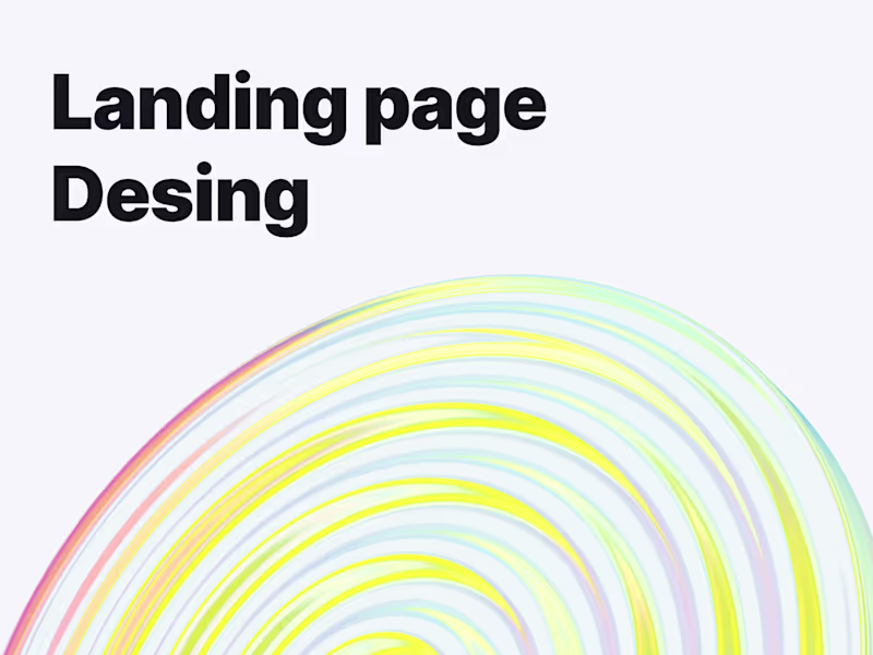 Cover image for Landing Page Design