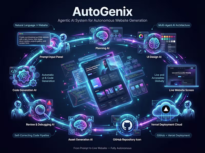Cover image for AutogeniX | Website Generation Automation