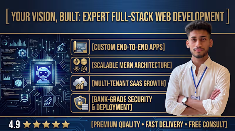 Cover image for SaaS Development | Full-Stack Backend & Frontend