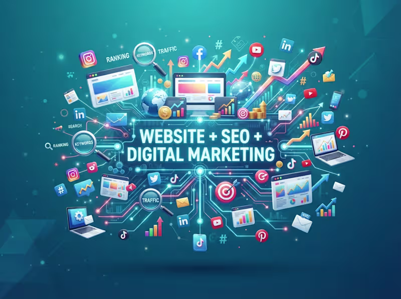Cover image for Website + SEO + digital marketing