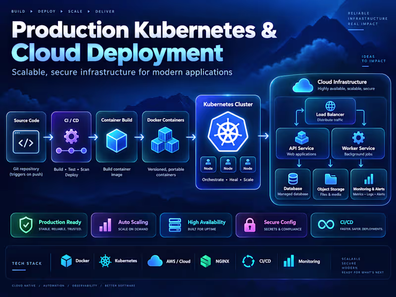 Cover image for Production Kubernetes & Cloud Deployment