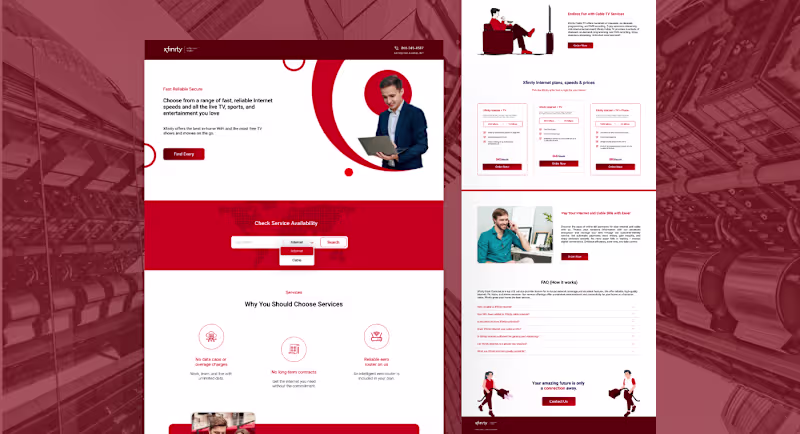Cover image for Landing Page UI Design – Clean, Modern & Responsive