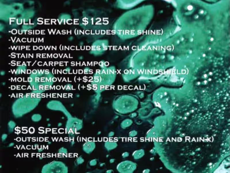 Cover image for Pricing Sheet