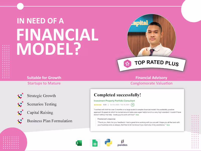 Cover image for Financial Budget/Forecasting Advisory 