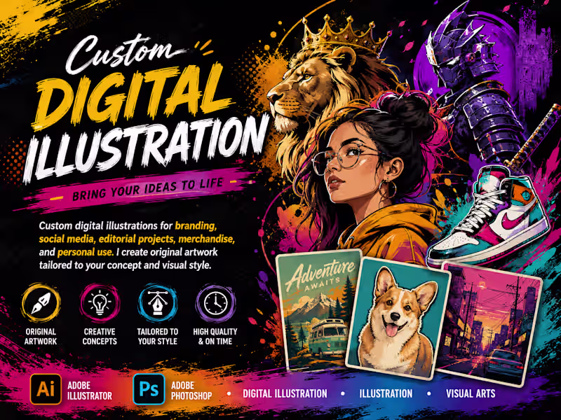 Cover image for Custom Digital Illustration