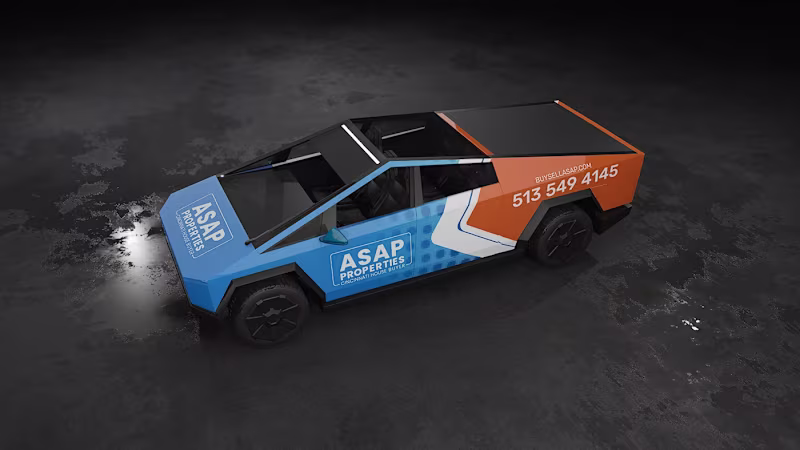 Cover image for Cyber truck Wrap Design