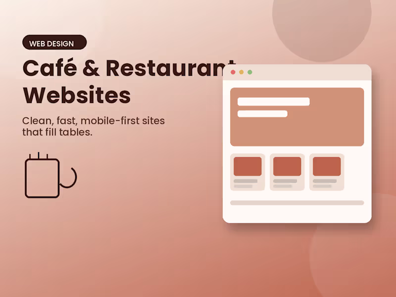 Cover image for Restaurant & Café Website Design