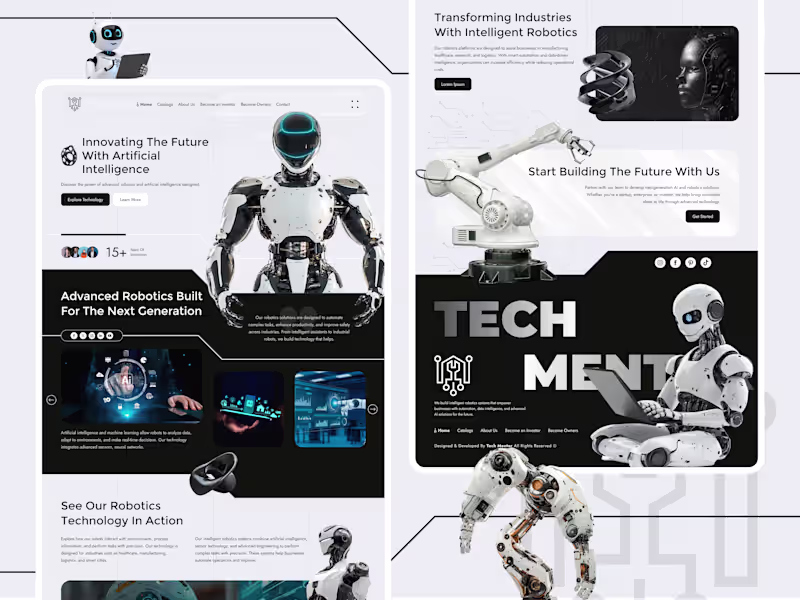 Cover image for AI & Robotics Technology Website