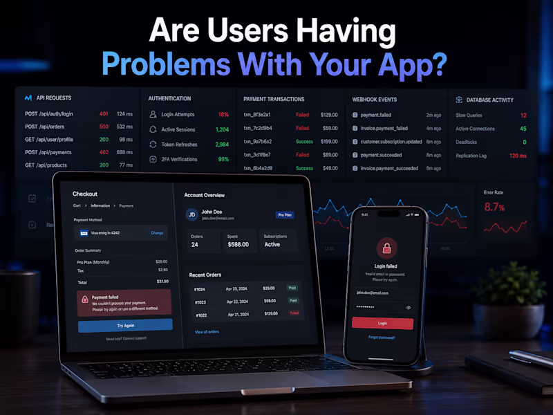 Cover image for Are users experiencing login, payment,