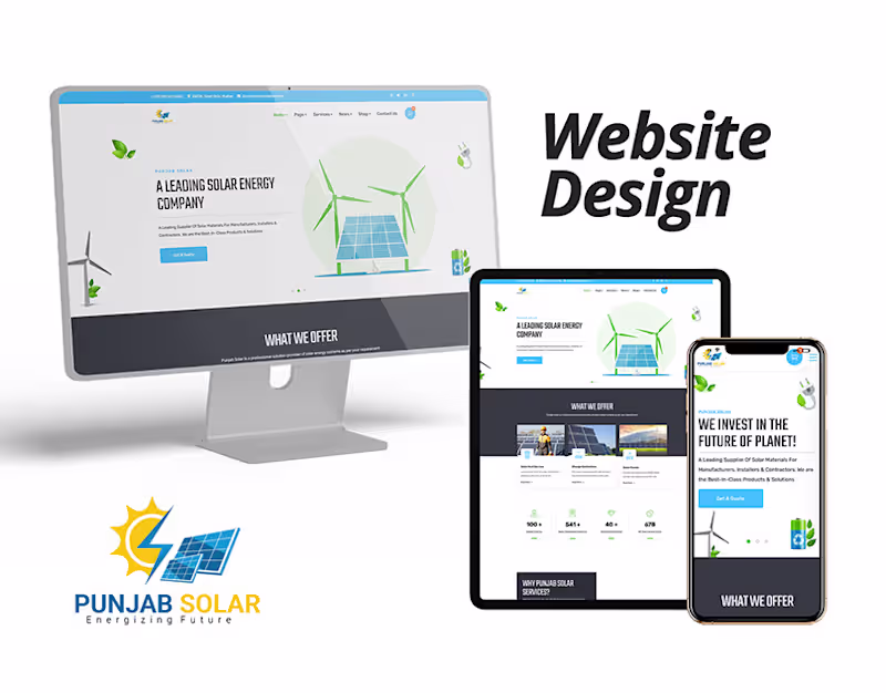 Cover image for Punjab Solar | Corporate Website Design
