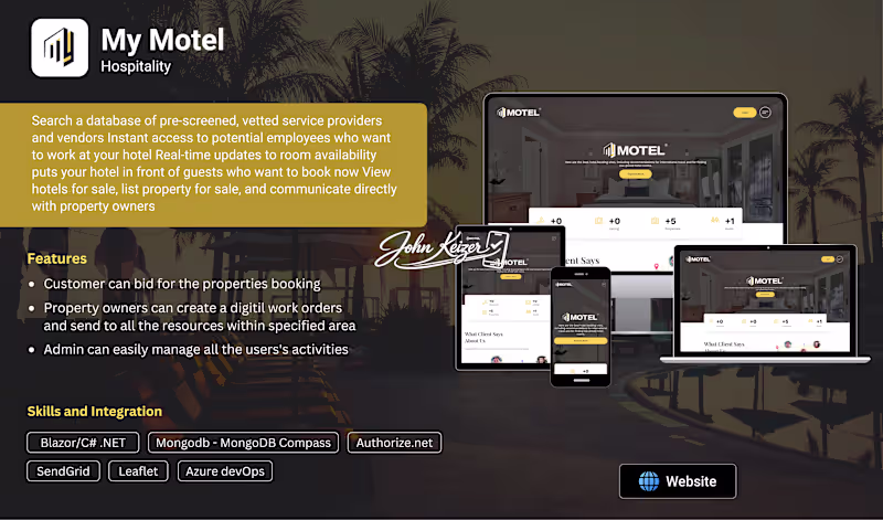 Cover image for My Motel - C#/.NET |