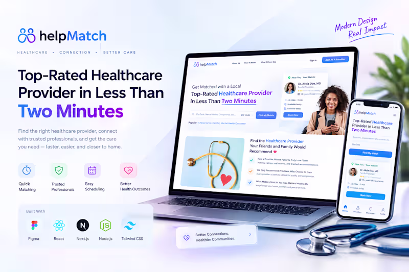 Cover image for HelpMatch — Healthcare Provider Matching
