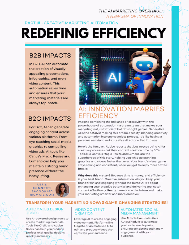 Cover image for Content Strategy & Thought Leadership Series (AI in Marketing)