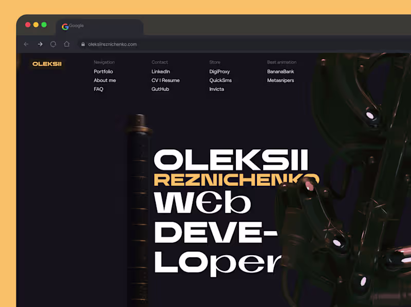 Cover image for My Portfolio | Oleksii Reznichenko