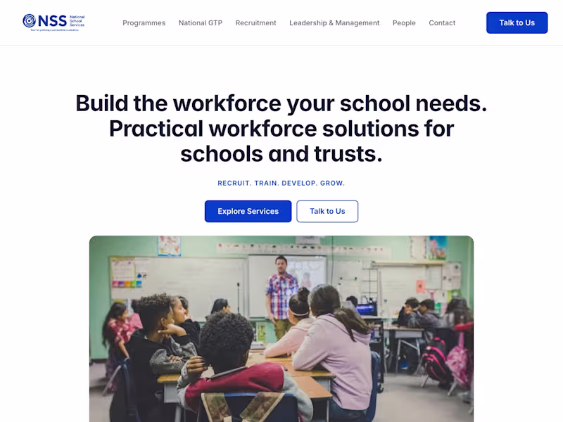 Cover image for National School Services - Multi-Page Website & CMS Build