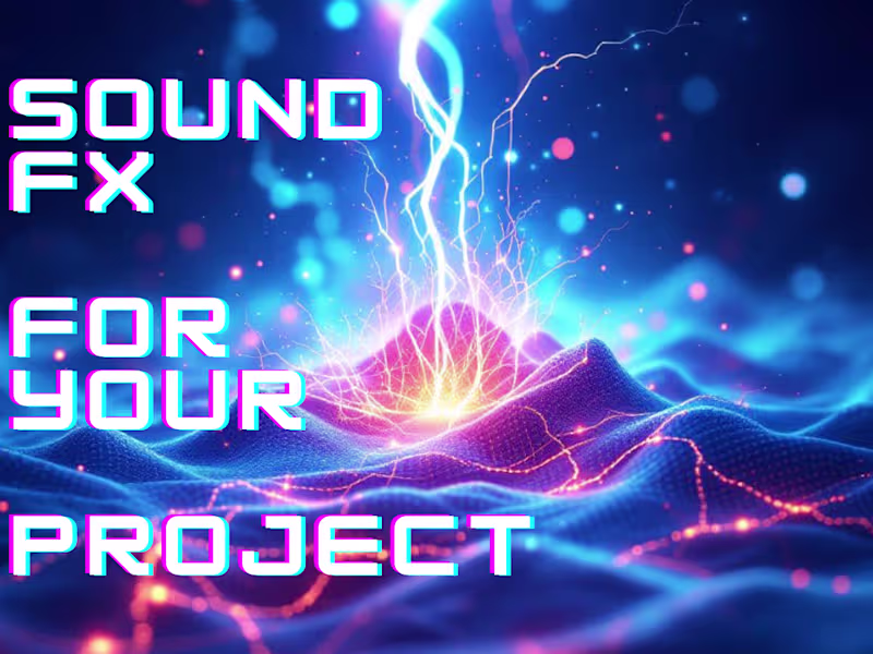 Cover image for Custom Sound Effect Creation for your Game, App and Logo.