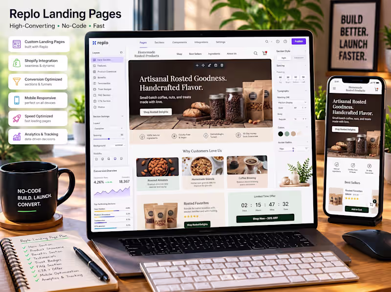 Cover image for High-Converting Replo Landing Page Development
