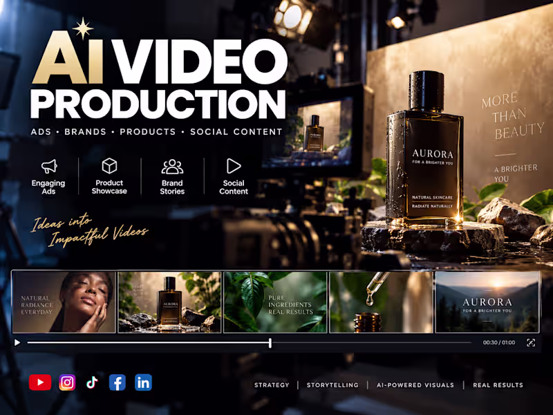 Cover image for AI Video Production for Ads, Brands, Products and Social Content