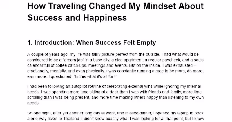 Cover image for Journey to Redefine Success