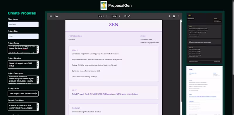 Cover image for ProposalGen
