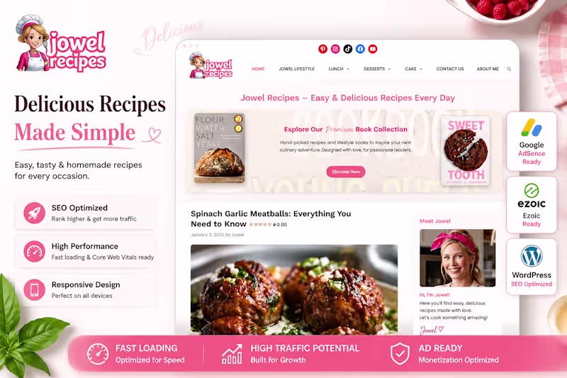 Cover image for Jowel Recipes – High-Performance WordPress
