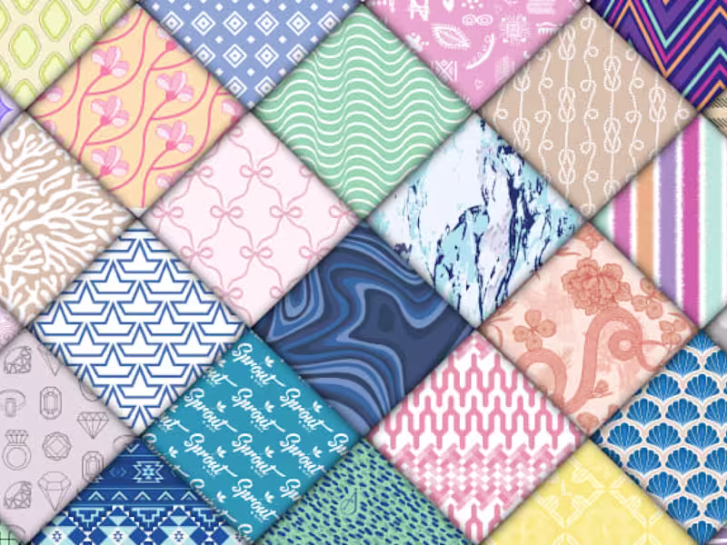 Cover image for I will do custom seamless textile and clothing pattern design