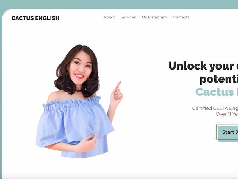 Cover image for Cactus English website