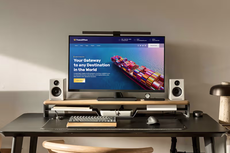 Cover image for Transport & Logistics Landing Page Design