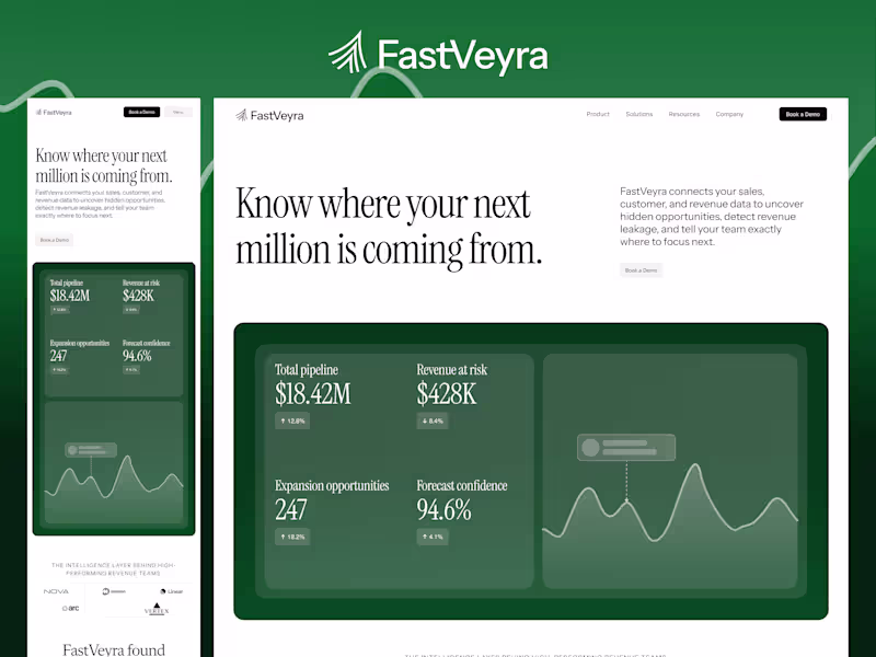Cover image for FastVeyra — Revenue Intelligence Platform | SaaS Product