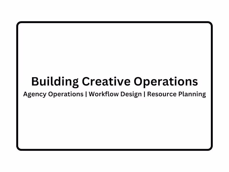 Cover image for Creative Operations