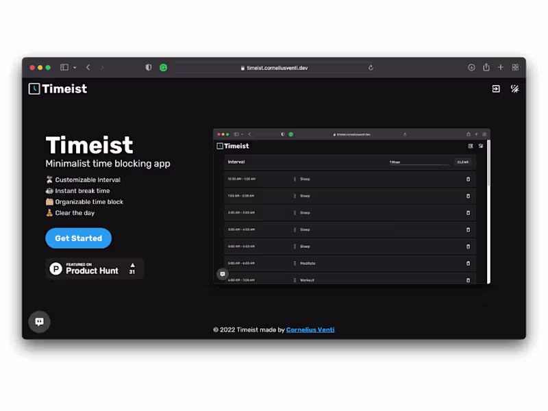 Cover image for Timeist