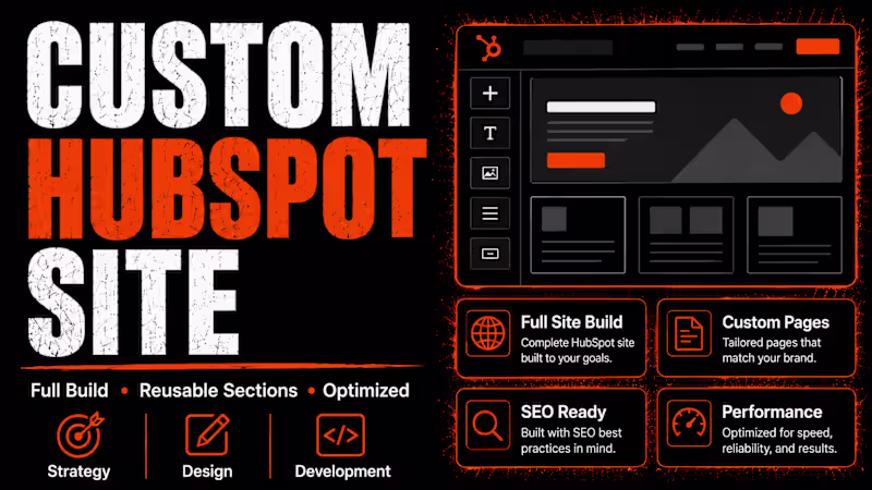 Cover image for Develop a custom website in Hubspot CMS