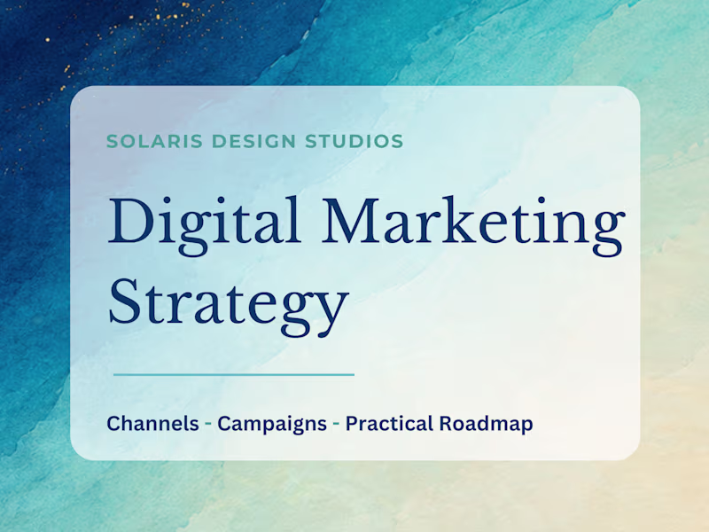 Cover image for Digital Marketing Strategy