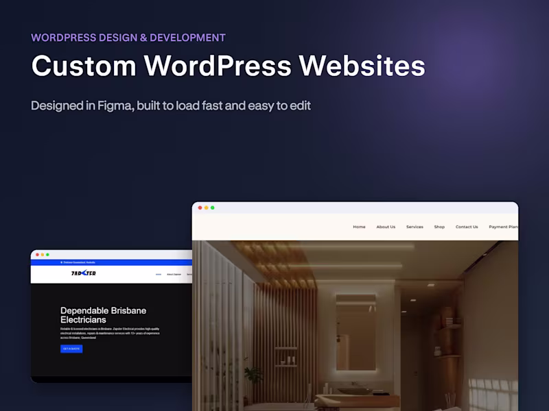 Cover image for Custom WordPress Website Design & Development