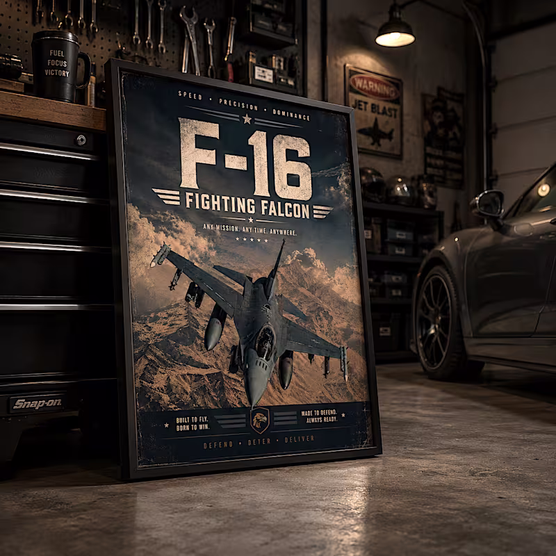 Cover image for F-16 Fighter Jet Poster |