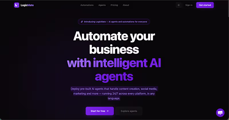 Cover image for LogicMate - AI Agents and