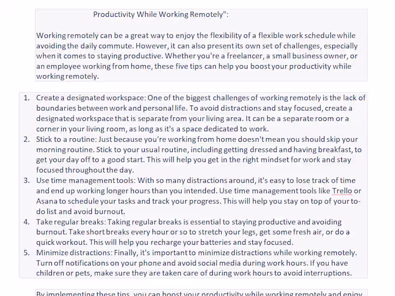Cover image for Productivity While Working Remotely