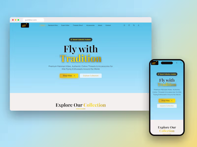 Cover image for Gudidour — E-Commerce Marketplace for Kite Heritage