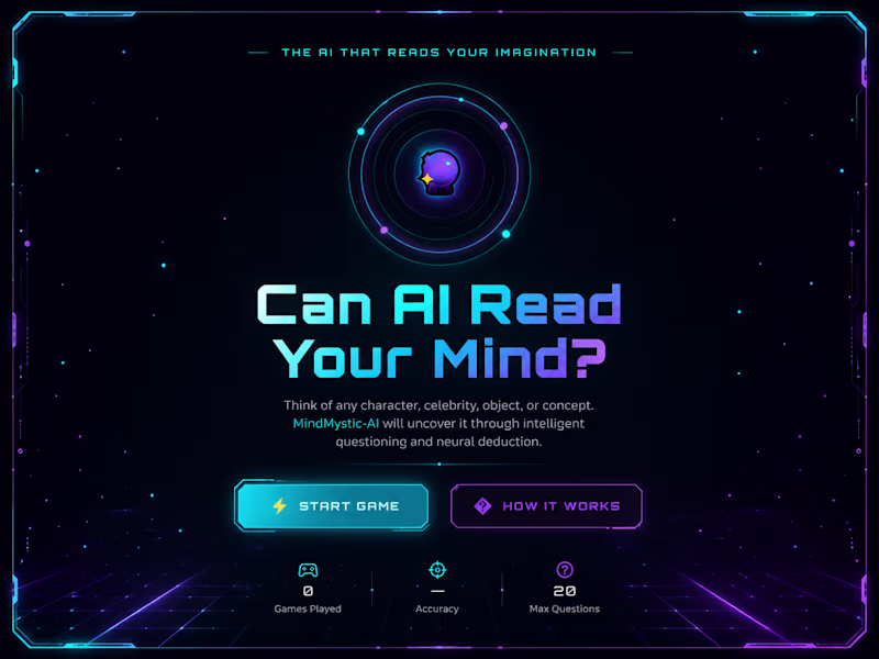 Cover image for 🌌 MindMystic-AI
Futuristic AI-Powered Deduction &